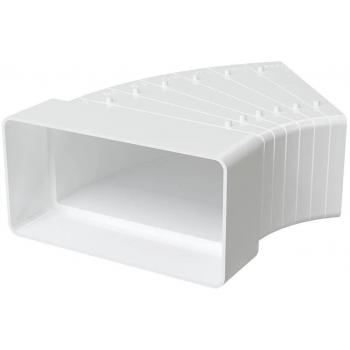 511KRPV Колено разноугловое вертикальное пластик 55х110